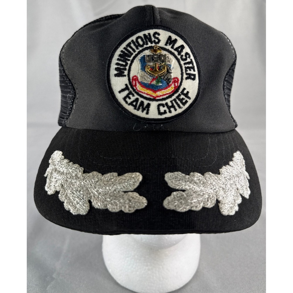 VTG Munitions Master Team Chief Hat Black Snapback Military Mesh Cap Taiwan M/L
